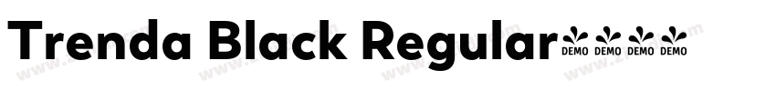 Trenda Black Regular字体转换
